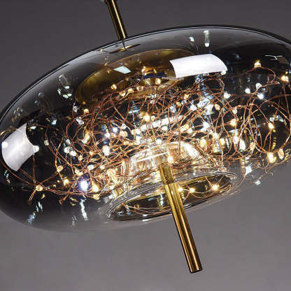 Scandinavian Cylinder Oval Glass Pendant Light