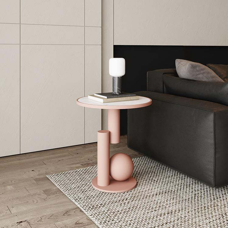 Contemporary Sintered Stone Geometric Coffee Table