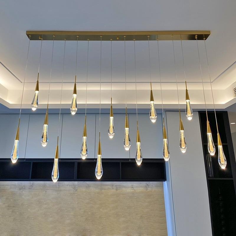 Scandinavian Water Drop Glass LED Pendant