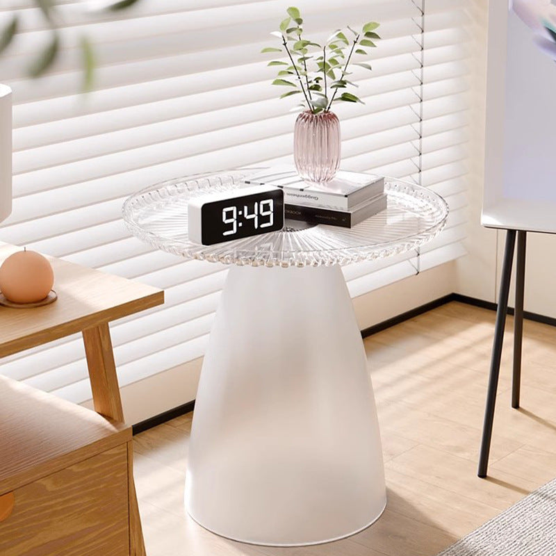 Minimalist Round PET Plastic Side Table
