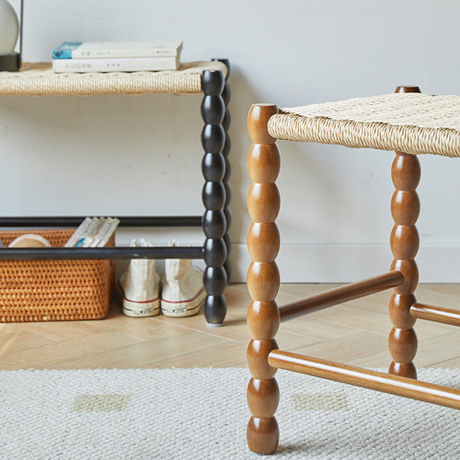 Vintage Wood Kraft Rope Coffee Table