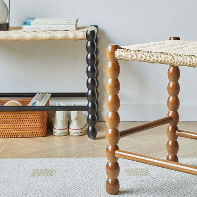Vintage Wood Kraft Rope Coffee Table