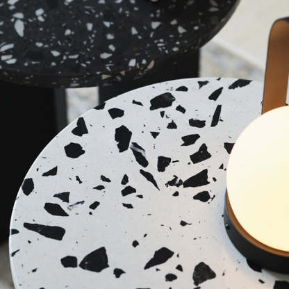 Modern Round Terrazzo Steel Coffee Table