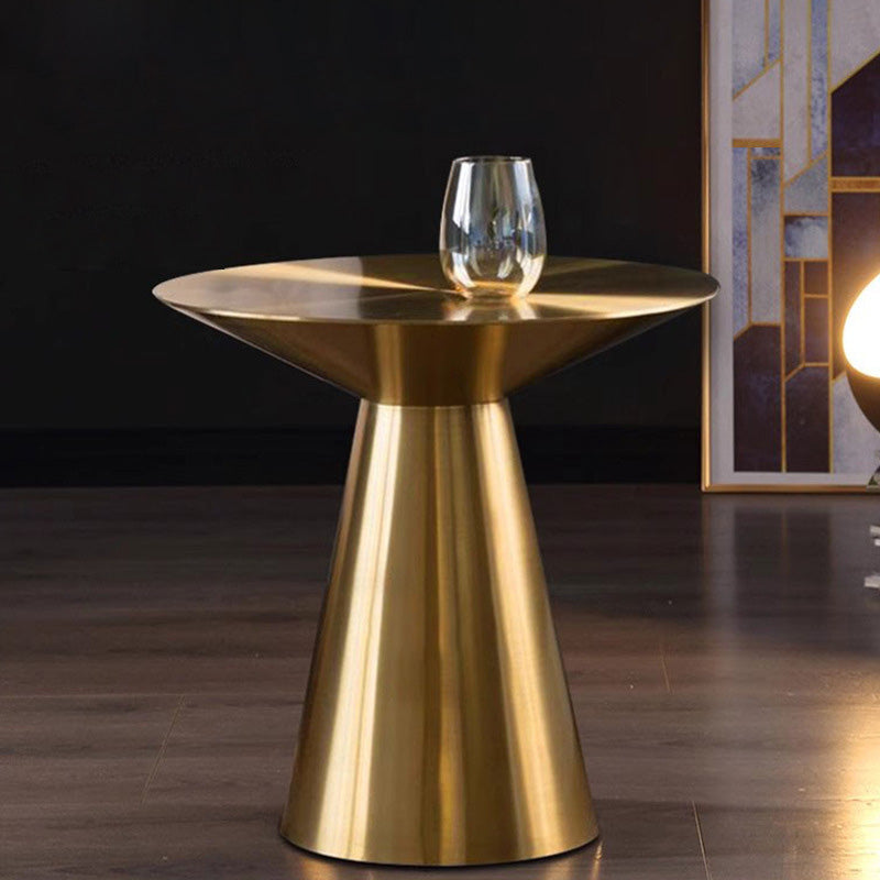 Contemporary Brushed Steel Coffee Table