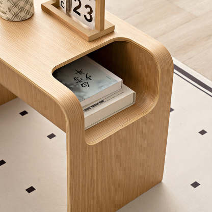 Minimalist Square Wood Coffee Table