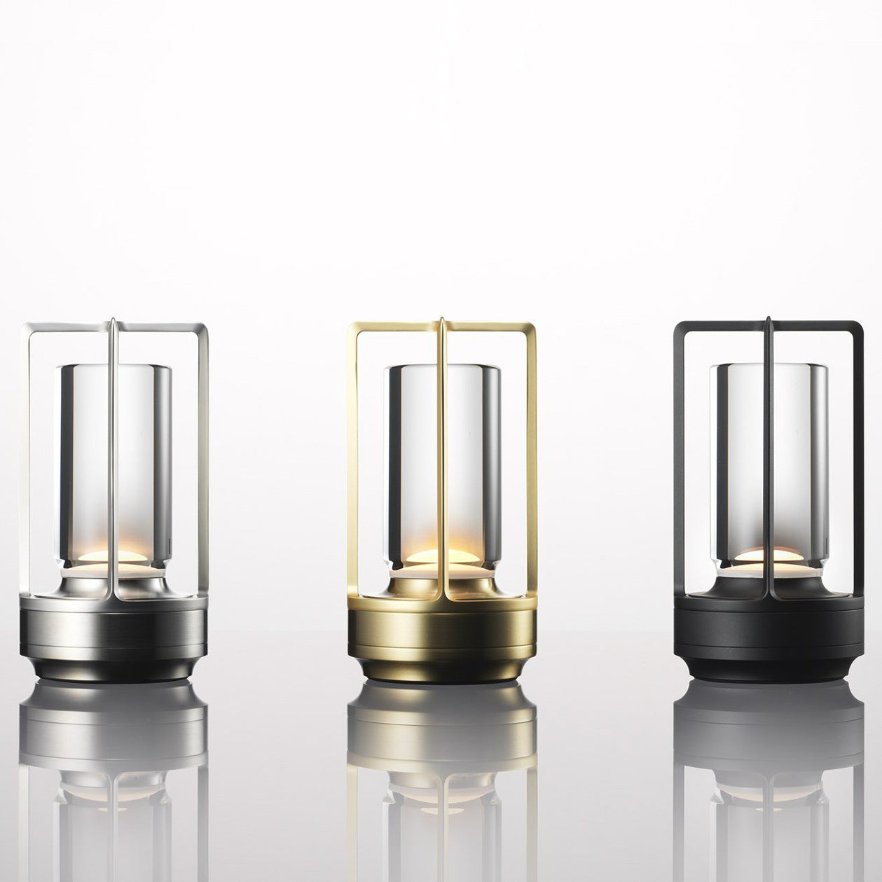 Nordic night table lamps in acrylic — Matte Black