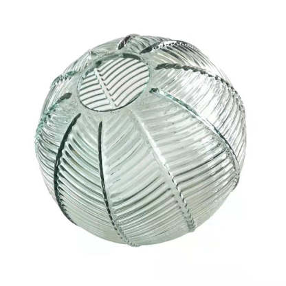 Green Leaf Glass Ball Pendant Light