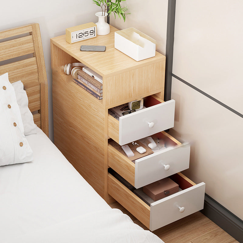 Scandinavian Artificial Panel 2-Drawer Nightstand