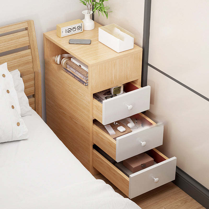 Scandinavian Artificial Panel 2-Drawer Nightstand