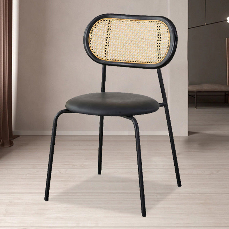 Vintage Rattan Arc Dining Chair