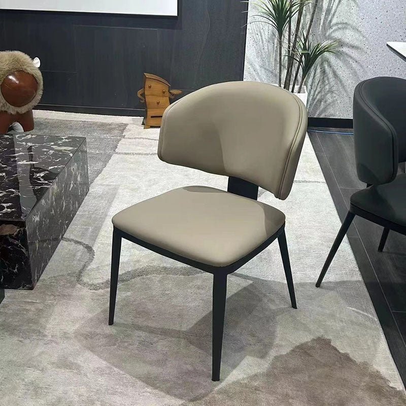 Modern Luxury Leather Iron Chair