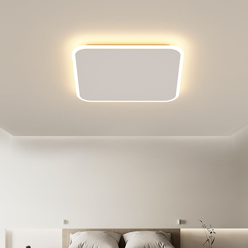 Minimalist Square Geometric LED Flush Mount Light