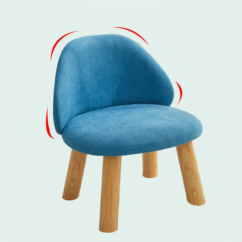 Nordic Fabric Round Entryway Footstool