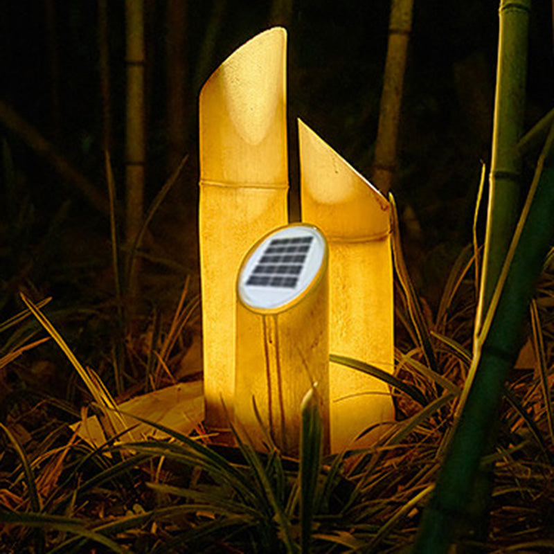 Solar Resin Bamboo LED Outdoor Landscape Light