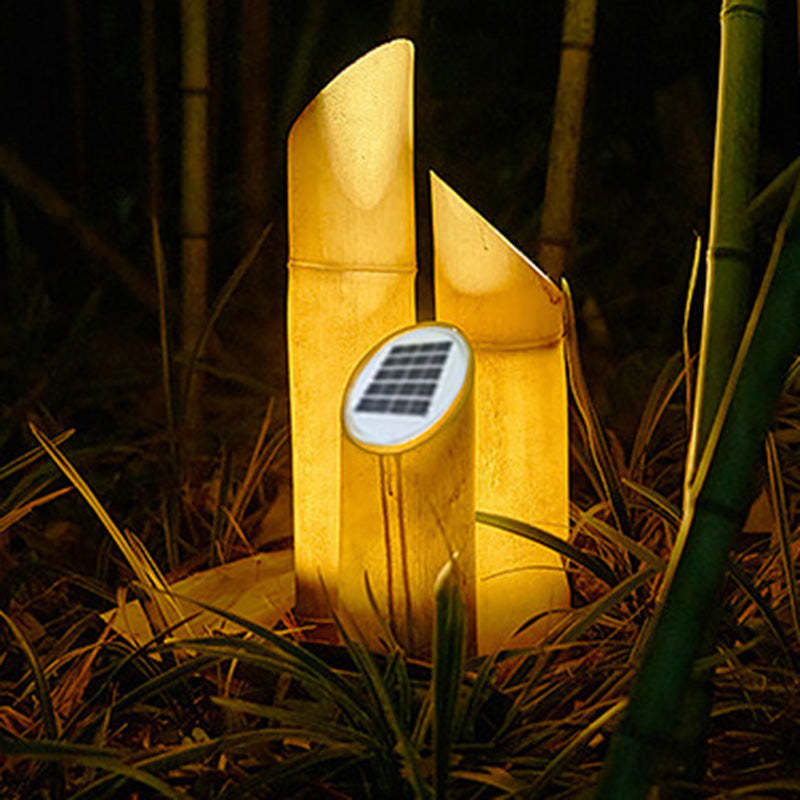 Solar Resin Bamboo LED Outdoor Landscape Light