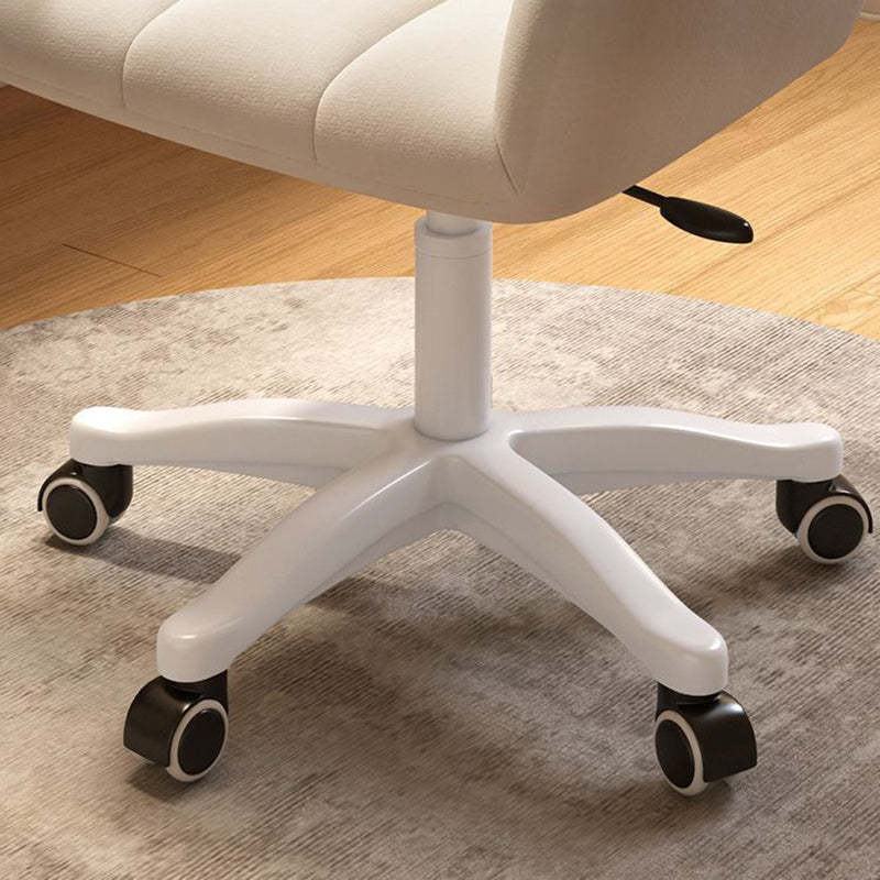 Minimalist Velvet Cotton Nylon Desk Chair — Green