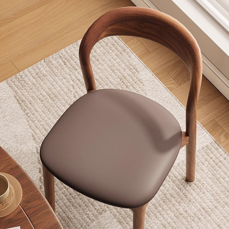 Scandinavian Curved Ash Wood Dining Chair