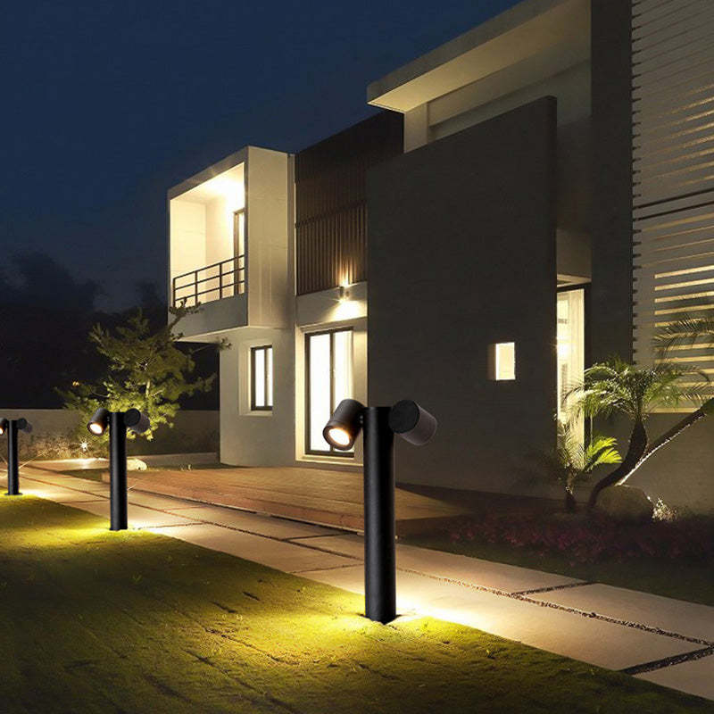 Minimalist Tempered Glass Aluminum Ground Light
