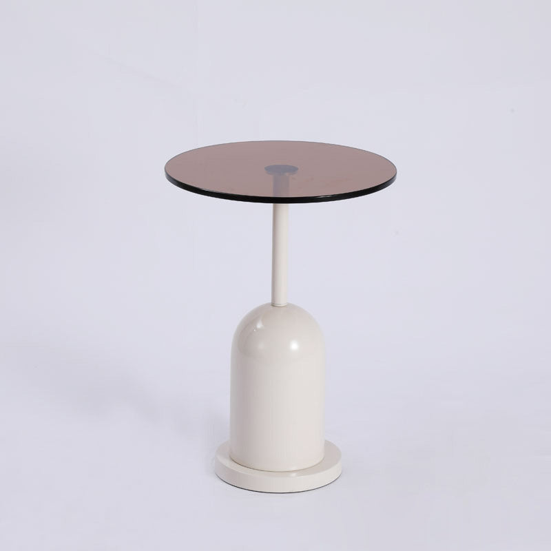White nordic round coffee tables