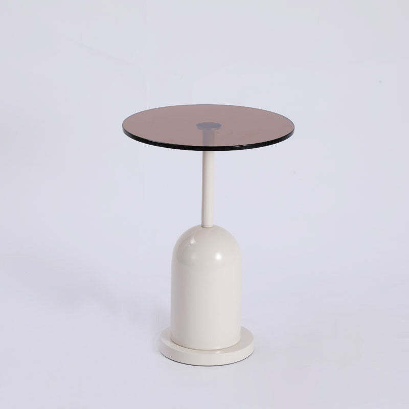 Nordic Round Metal Glass Coffee Table