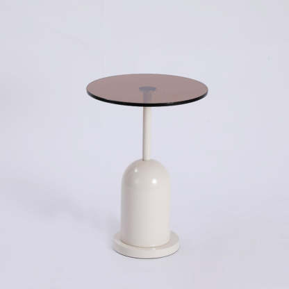 Nordic Round Metal Glass Coffee Table