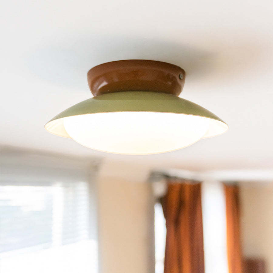Scandinavian Macaron Semicircle Ceiling Light