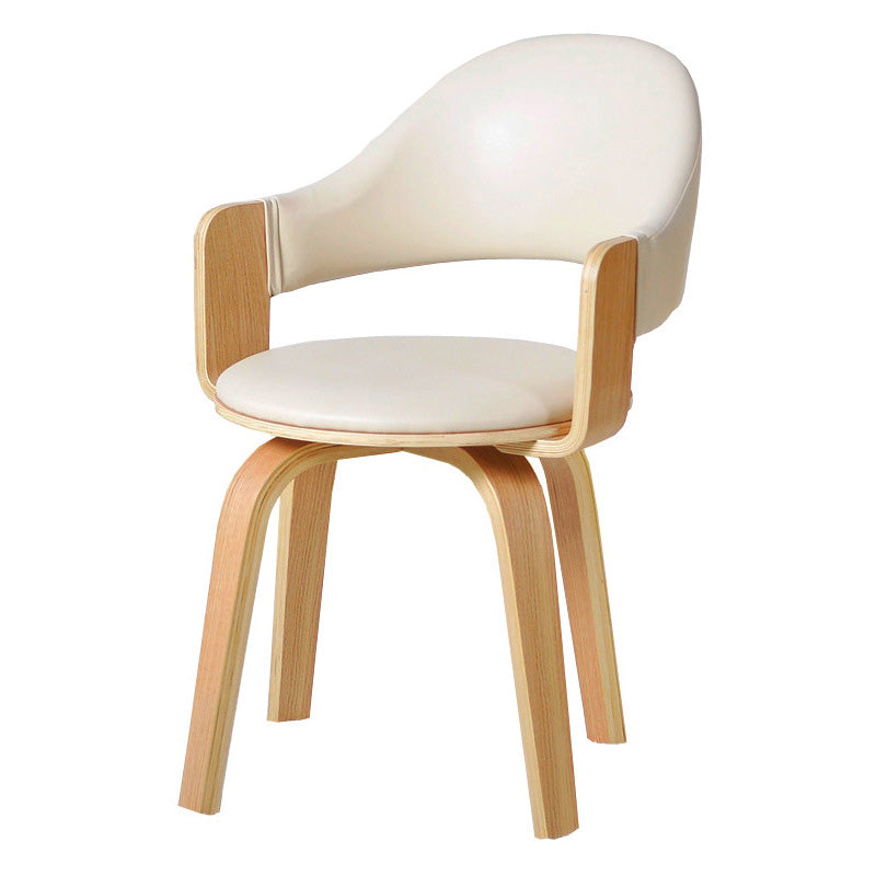 Nordic PU Leather Ergonomic Swivel Desk Chair