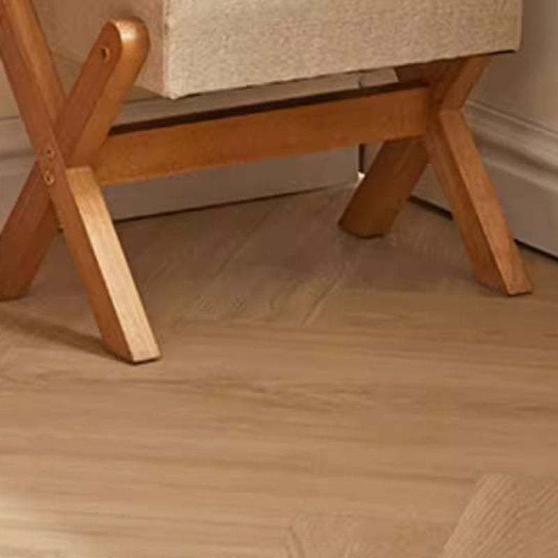 Contemporary Wood Linen X-Leg Footstool