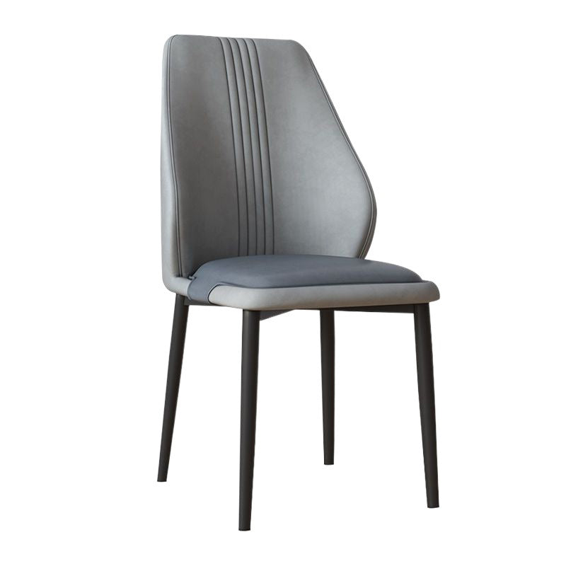 Scandinavian Fabric Steel Dining Chair