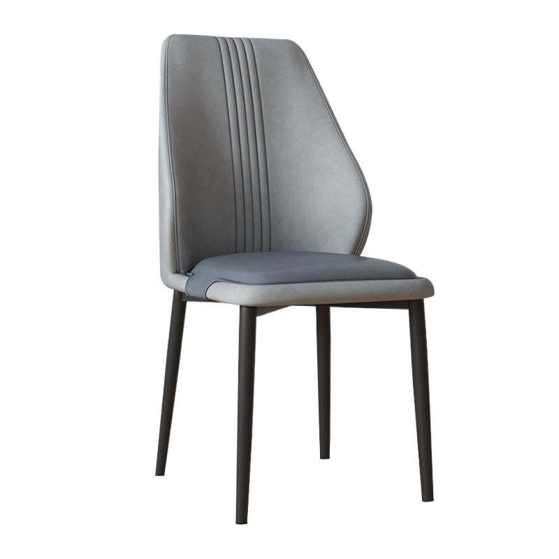 Scandinavian Fabric Steel Dining Chair