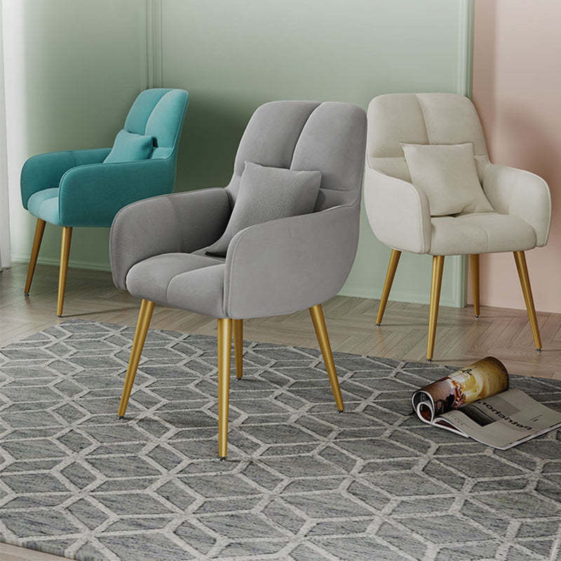 Minimalist Square Vanity Stool with Backrest