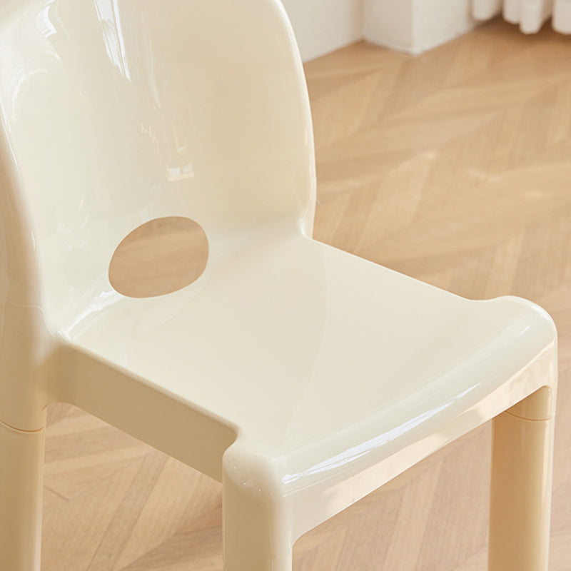 Nordic Stackable Plastic Dining Chair — Black