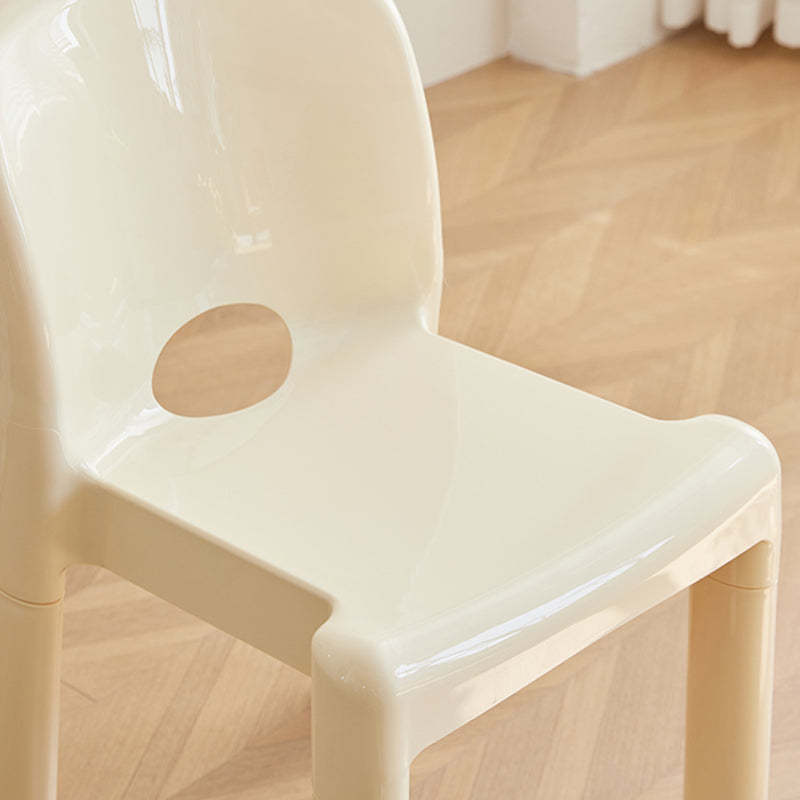 Nordic Stackable Plastic Dining Chair — Black
