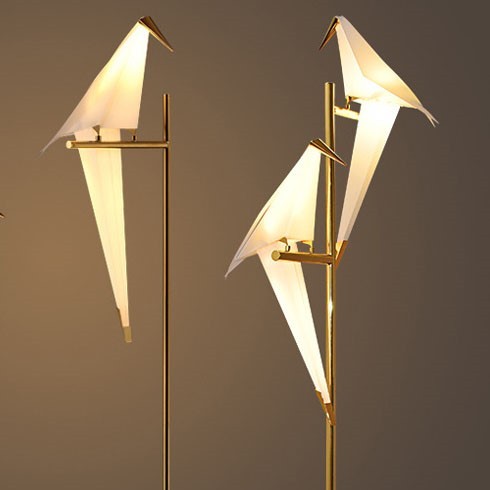 Nordic Iron Bird Floor Lamp
