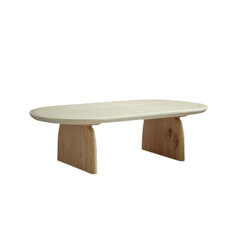 Minimalist Solid Wood Rectangular Coffee Table