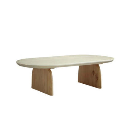 Minimalist Solid Wood Rectangular Coffee Table