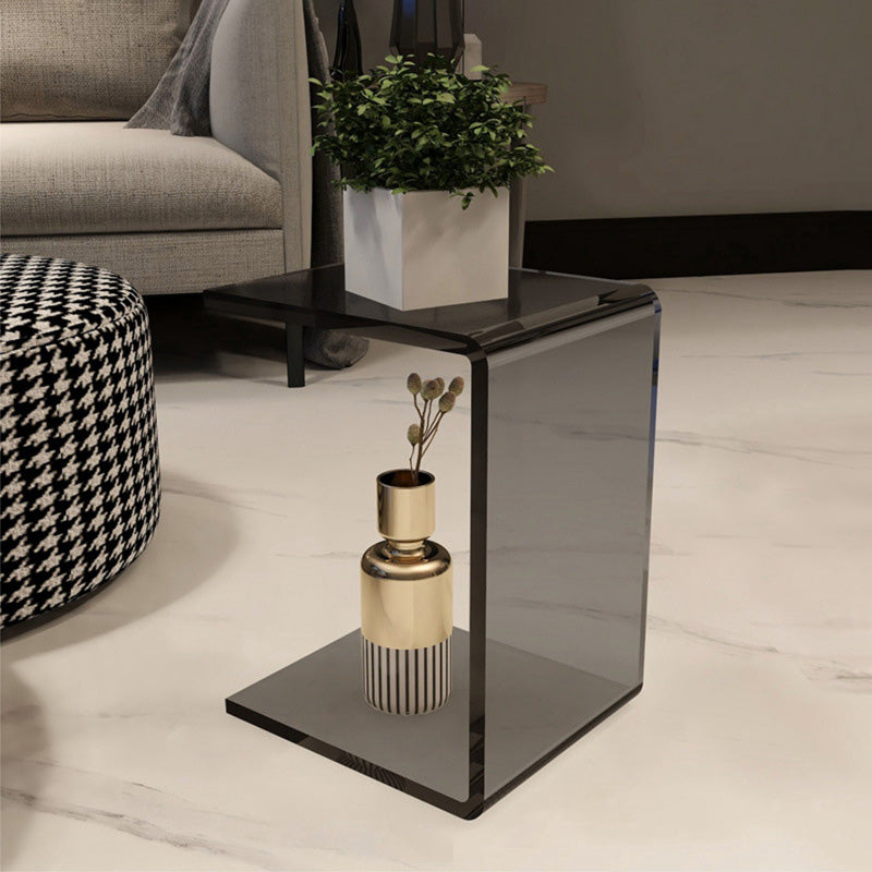 Minimalist Slab Plastic Acrylic End Table