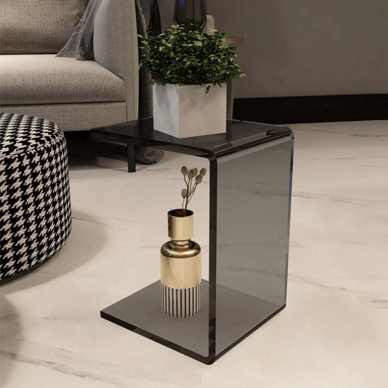 Minimalist Slab Plastic Acrylic End Table