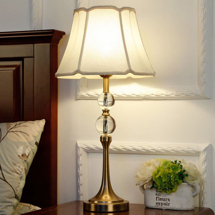 Minimalist Column Crystal Iron Fabric Lamp