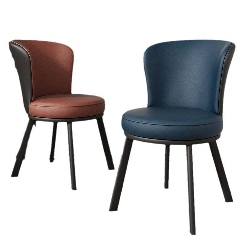 Contemporary Fabric Upholstered Steel Dining Chair