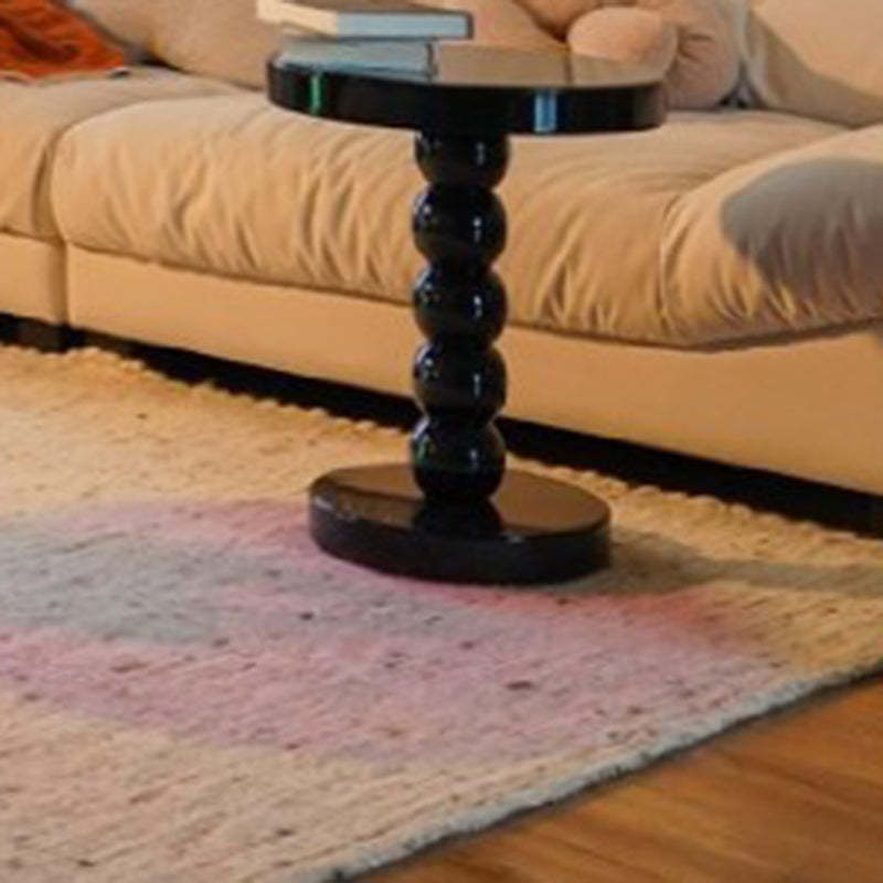 Vintage Round Beaded Wooden Coffee Table