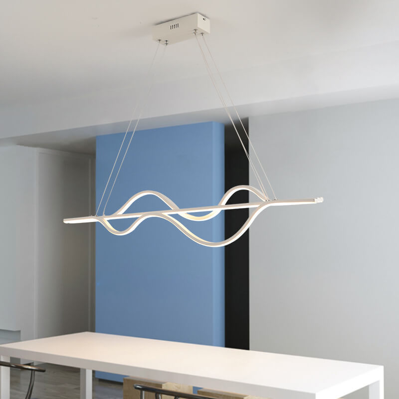 Minimalist Lines LED Island Chandelier