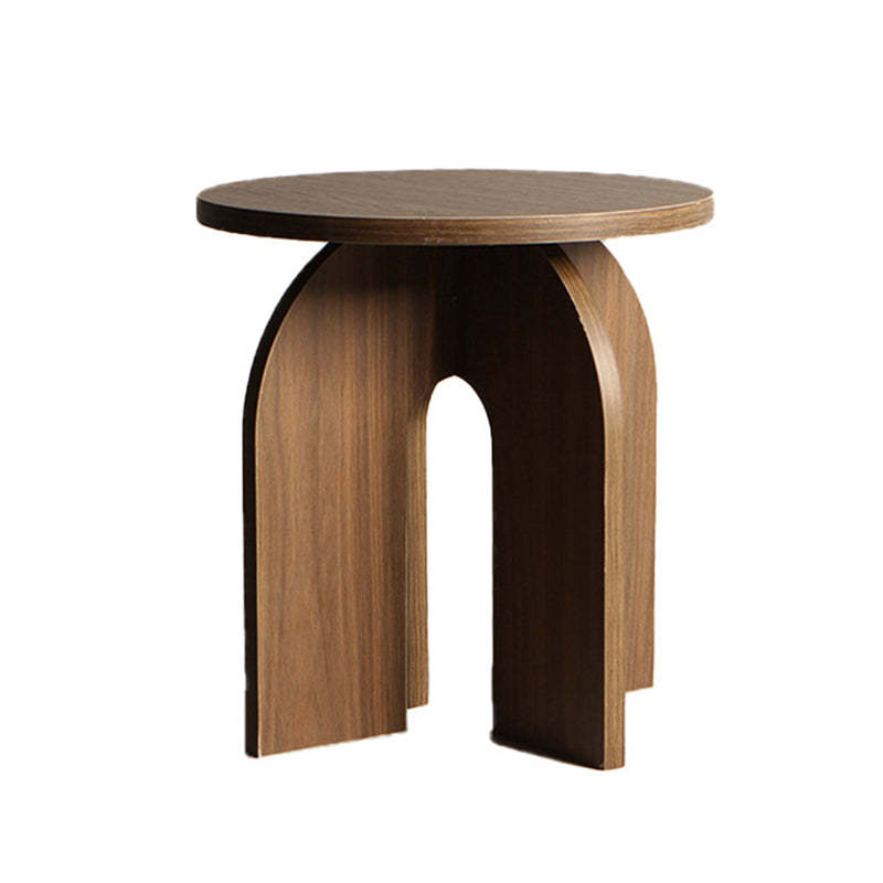 Vintage Geometric Solid Wood Side Table