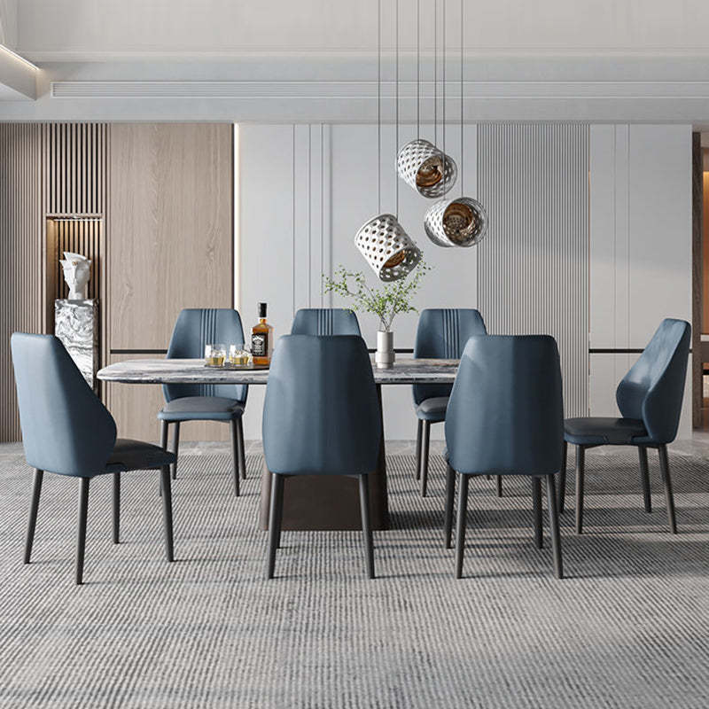 Scandinavian Fabric Steel Dining Chair