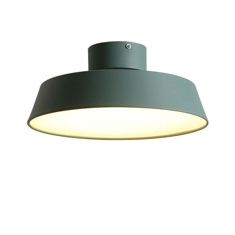 Nordic Minimalist Round Pot Iron LED Flush Mount Light — White Light (5000K) / 110V-120V For US/CA