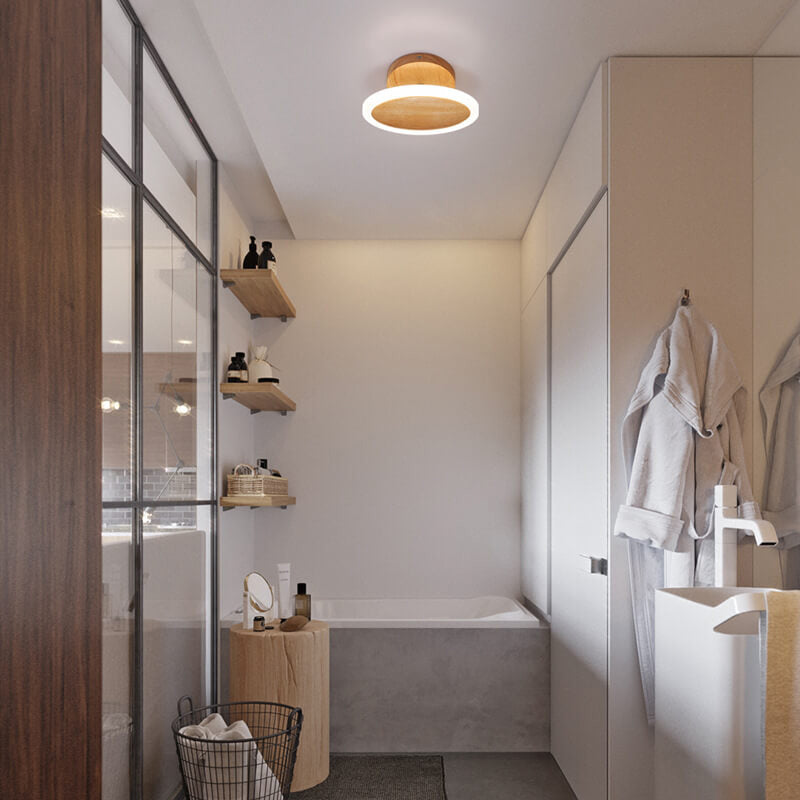 Minimalist Log Oval LED Ceiling Light