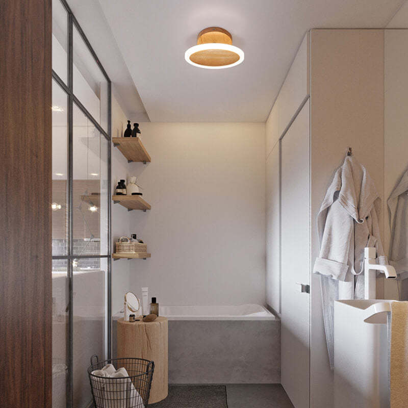 Minimalist Log Oval LED Ceiling Light