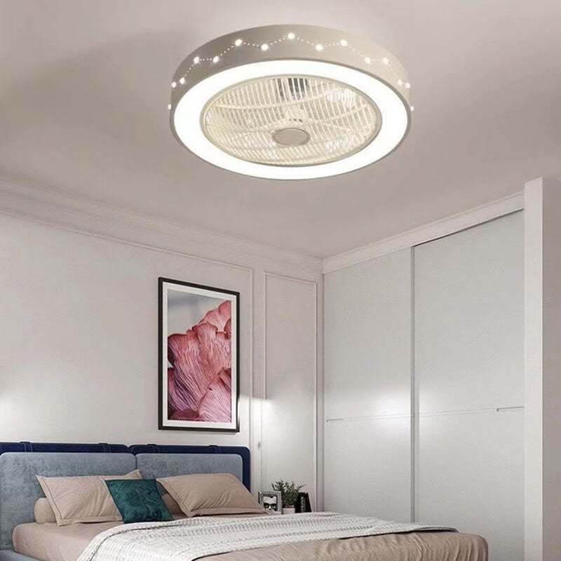 Nordic Galaxy Enclosed Flush Mount Ceiling Fan