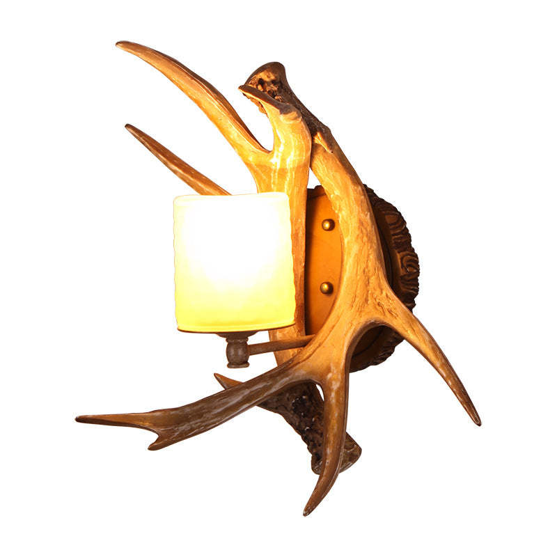 Modern Retro Antler Glass Wall Sconce
