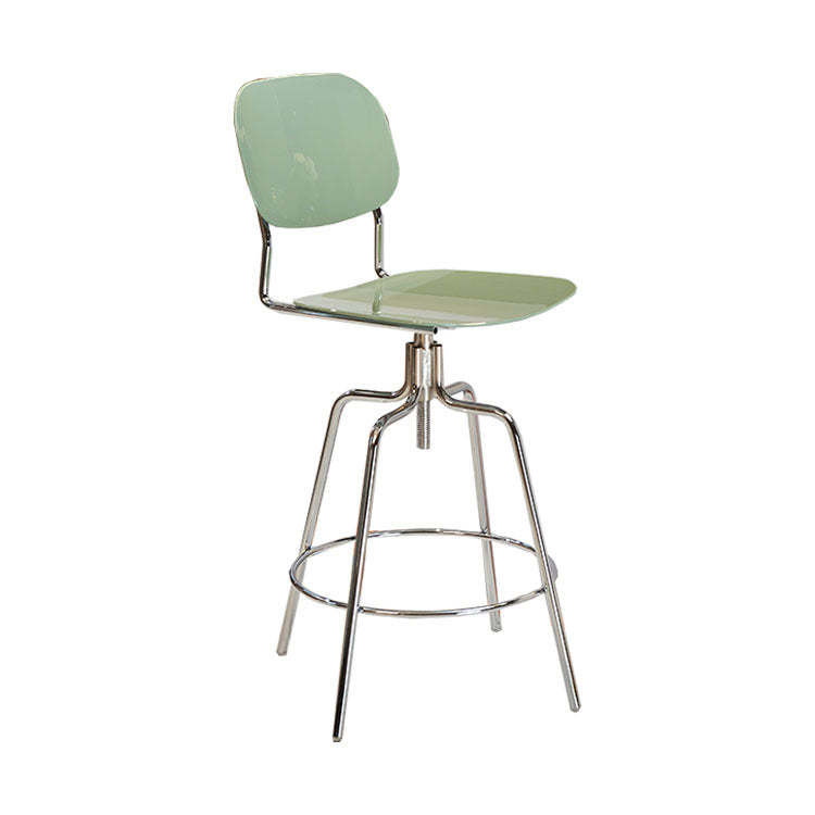 Scandinavian Plastic Metal Bar Stool